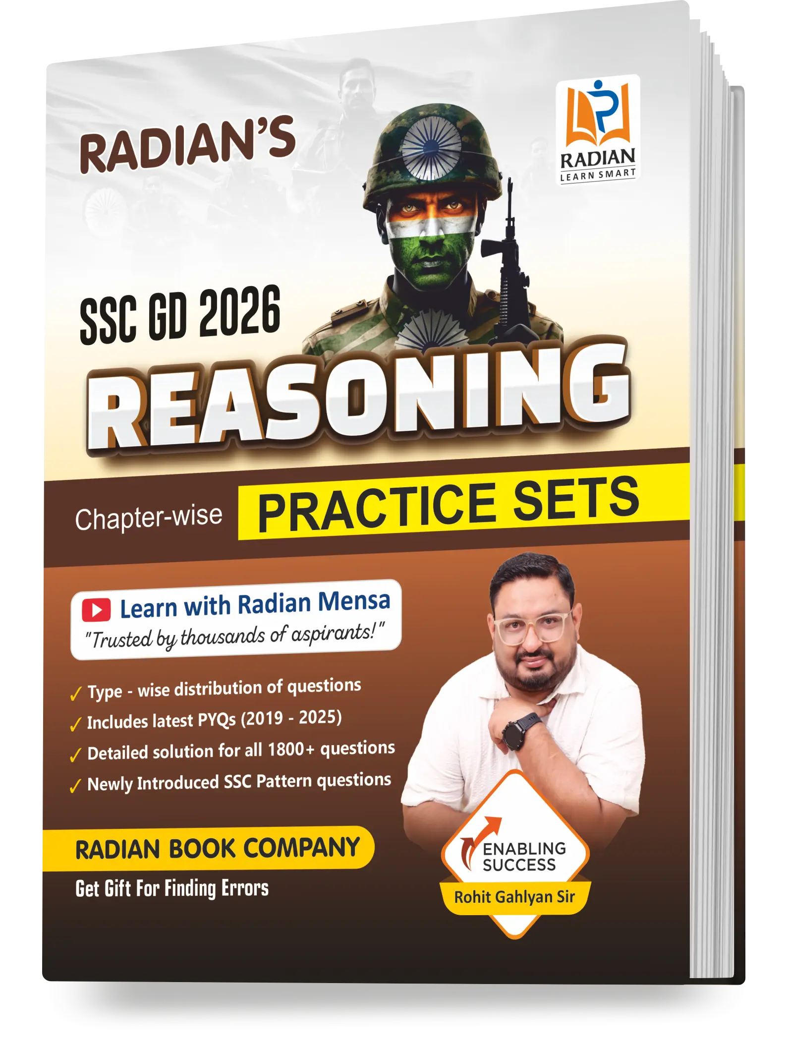 SSC GD 2026 Reasoning Practice Set Book (English Medium) | Chapterwise Solved Questions & PYQs | For SSC GD Constable & Other Exams